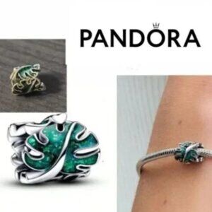 NWOT Pandora Monstera Leaf Charm For Bracelet or Chain